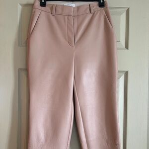 Aritzia Babaton Blush Leather Pants